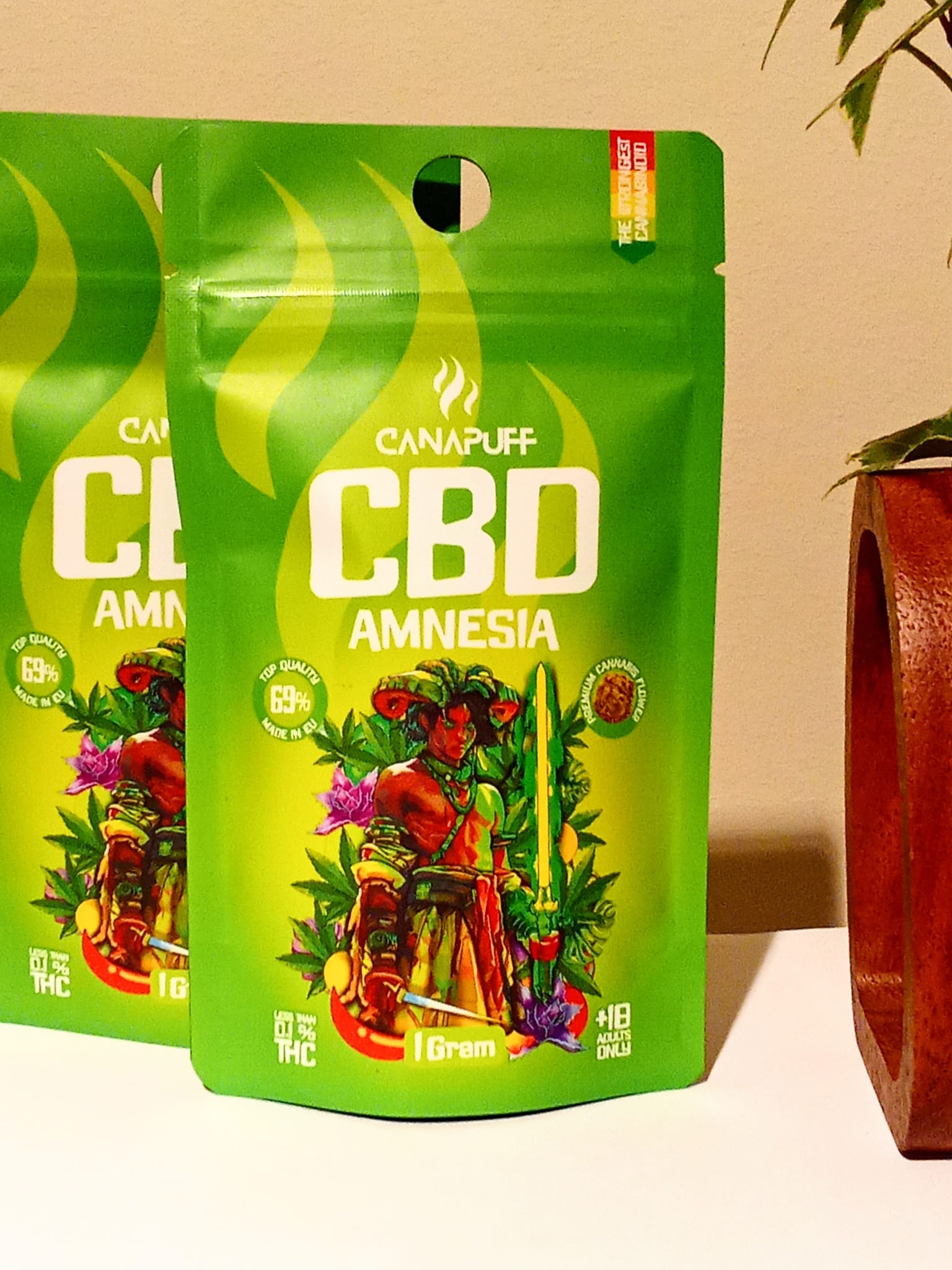 Flores CBD Amnesia 65% - 1g